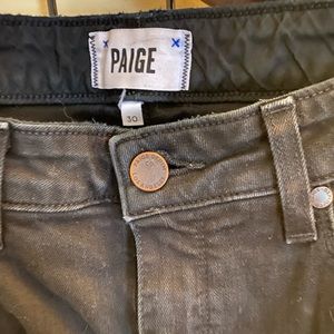 Paige Premium Denim black skinny jeans